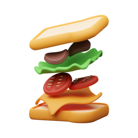 Sandwich  3D Icon