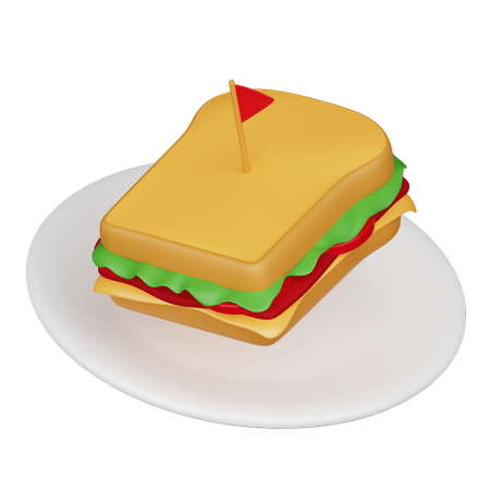 Sandwich  3D Icon