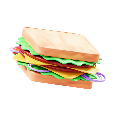 Sandwich  3D Icon