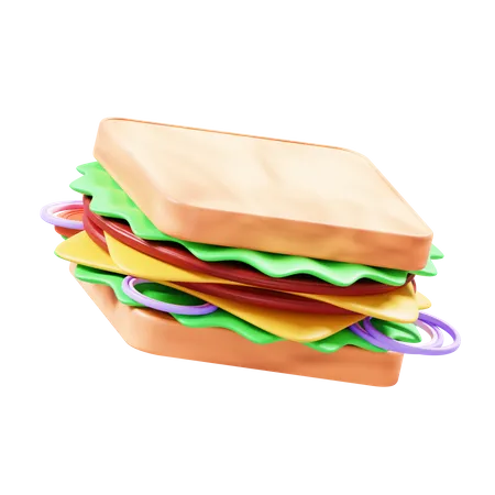 Sandwich  3D Icon