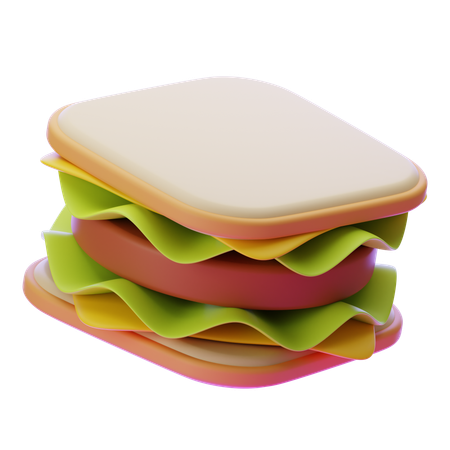 SANDWICH  3D Icon