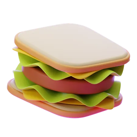 SANDWICH  3D Icon