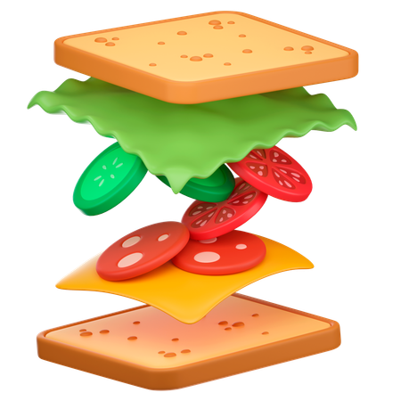 Sandwich  3D Icon