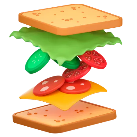 Sandwich  3D Icon