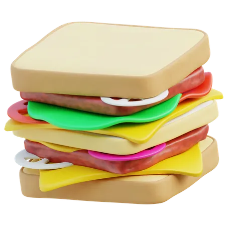 Sandwich  3D Icon