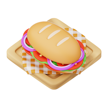 Sandwich  3D Icon