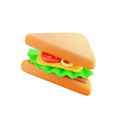 Sándwich  3D Icon