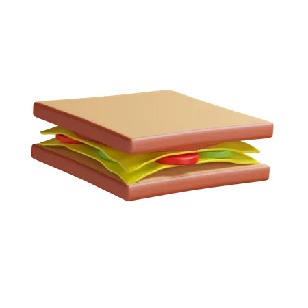 Sandwich  3D Illustration