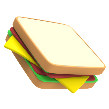 Sandwich  3D Illustration