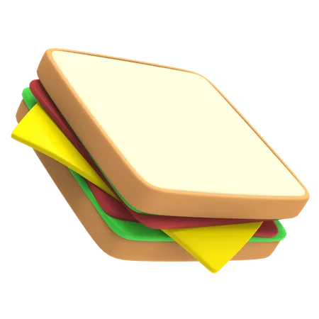 Sandwich  3D Illustration