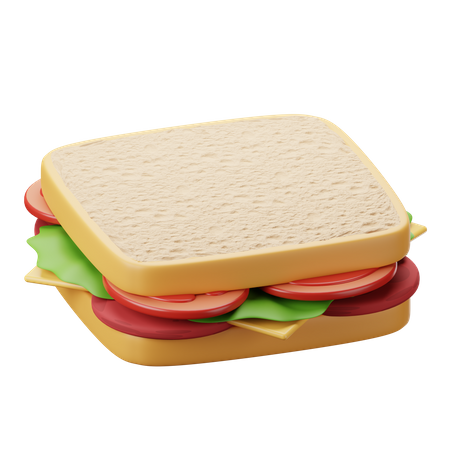 Sandwich  3D Illustration