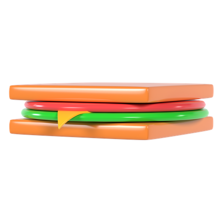 Sandwich  3D Illustration