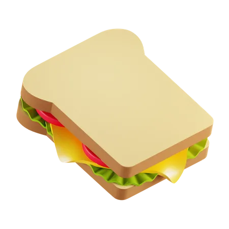 Sandwich  3D Illustration