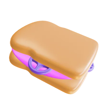 Sandwich  3D Illustration