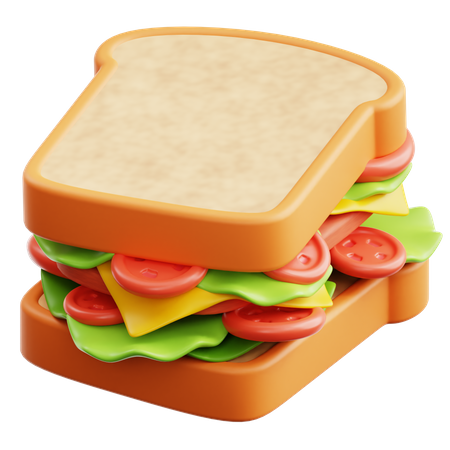 Sándwich  3D Icon