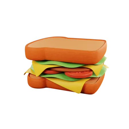 Each Layer Of The 3 D Sandwich Is Carefully Arranged To Create A Captivating Display Of Flavors And Textures From Perfectly Toasted Bread To A Wide Variety Of Fresh Ingredients Each Element Is Carefully Selected To Ensure A Harmonious Combination Of Flavors This Sandwich Is A Work Of Art That Tantalizes The Eyes And The Taste Buds 3D Icon