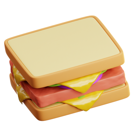 Sándwich  3D Icon