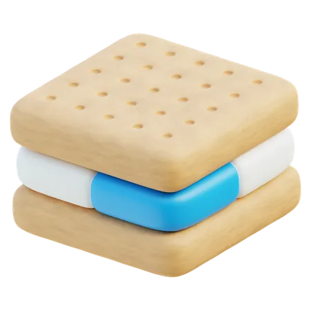 Sandwich à la crème glacée  3D Icon