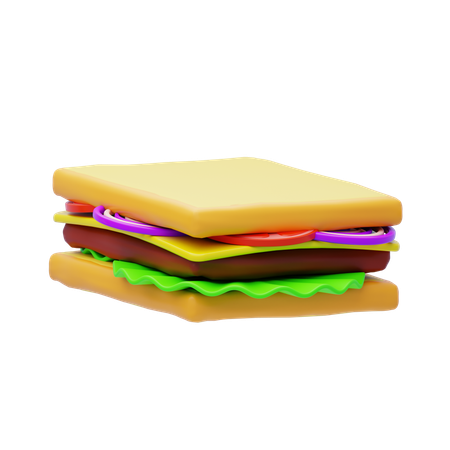 Sándwich capresse  3D Icon