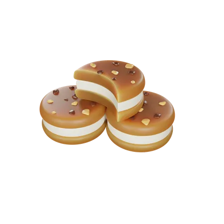 Sandwich Cookie  3D Icon