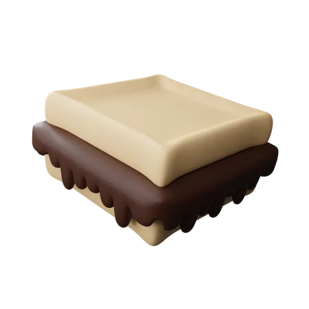 Sándwich de helado  3D Icon