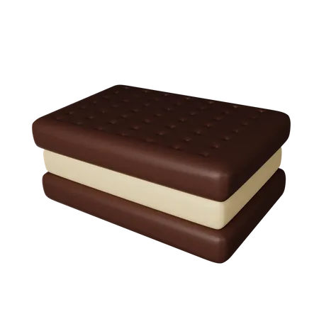 Sándwich de helado  3D Icon