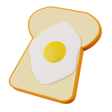 Sandwich de huevo  3D Icon