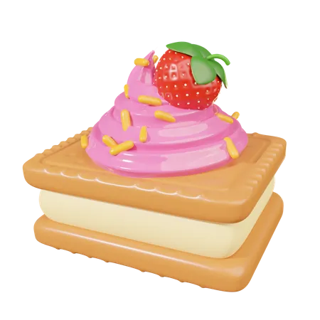 Sandwich à la crème glacée  3D Icon