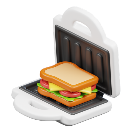 Sandwich Grill  3D Icon