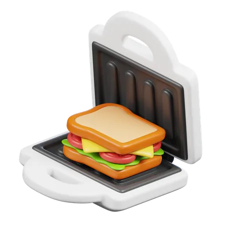 Sandwich Grill  3D Icon