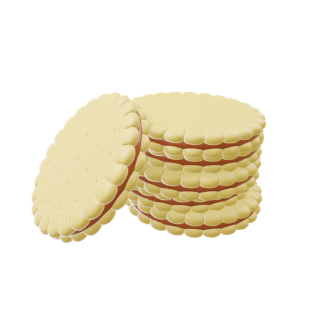 Sandwich-Kekse  3D Icon