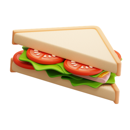 Sandwich Slice  3D Icon