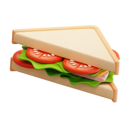 Sandwich Slice  3D Icon