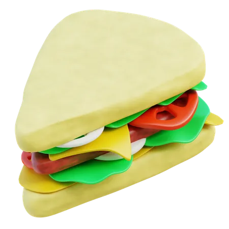 Sandwich Slice  3D Icon