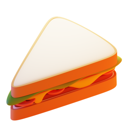 SANDWICH EN TRANCHES  3D Icon