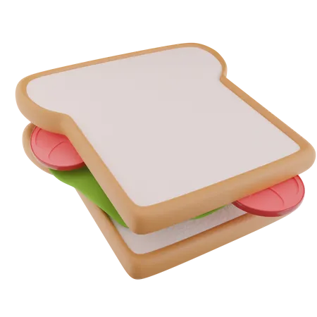 Sándwich de verduras  3D Icon