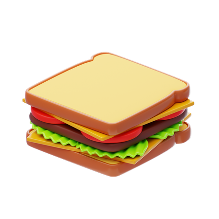 Sandwich aux légumes  3D Icon