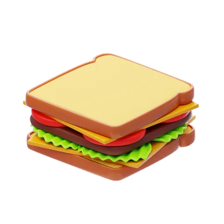 Sandwich aux légumes  3D Icon