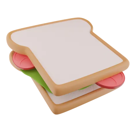 Sandwich aux légumes  3D Icon