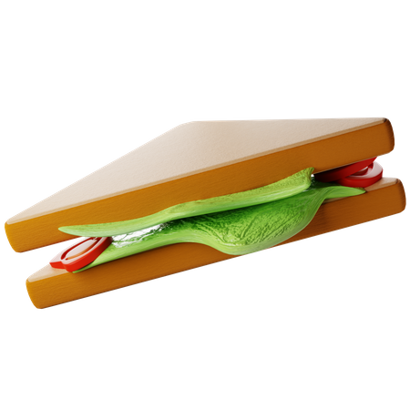 Sandwich aux légumes  3D Icon
