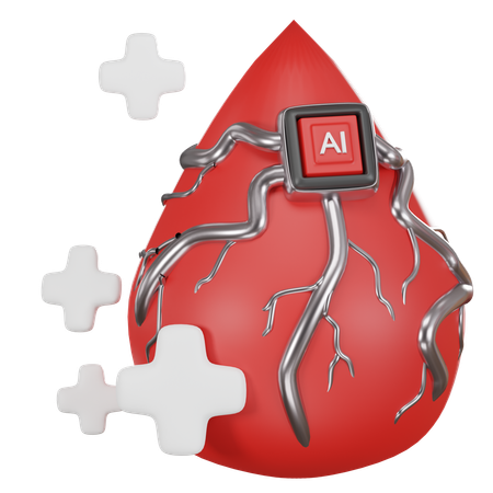 Blood ai  3D Icon