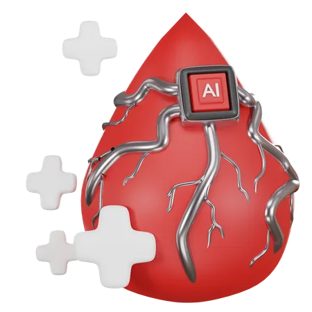 Blood ai  3D Icon