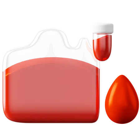 Sangue  3D Icon