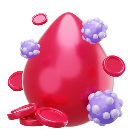 Câncer de sangue  3D Icon