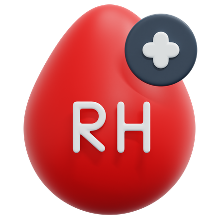 Sangue rh positivo  3D Icon