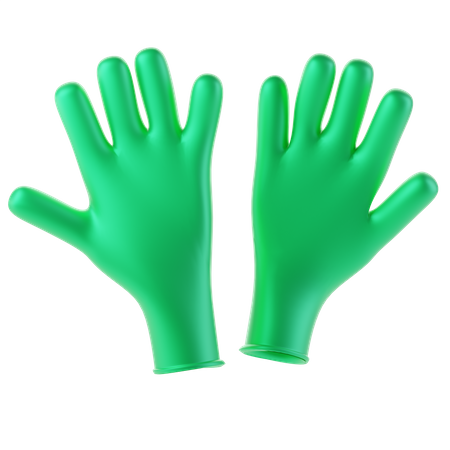 Sanitary Gloves 3D Icon