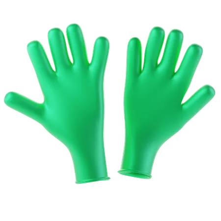 Sanitary Gloves 3D Icon