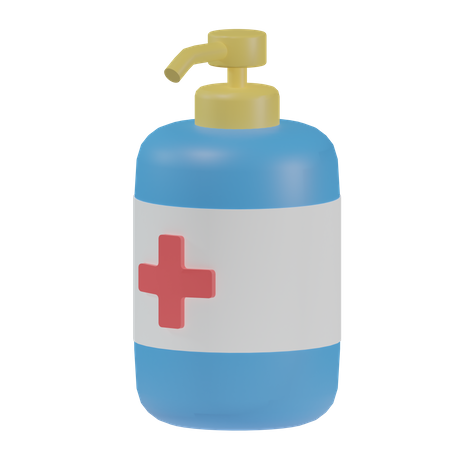 Sanitizer  3D Illustration