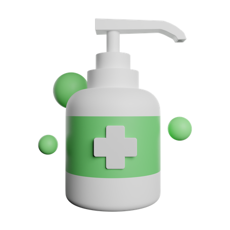 Sanitizer bottle  3D Illustration