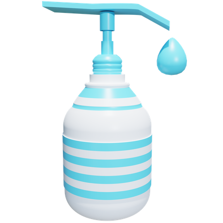 Sanitizer Bottle 3D Icon